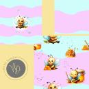Digitales Stoffdesign - Cute Bee  Exklusiv - Paket 2